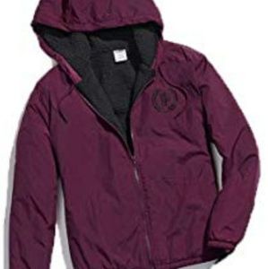 New Pink Sherpa Anorak Full Zip Jacket
